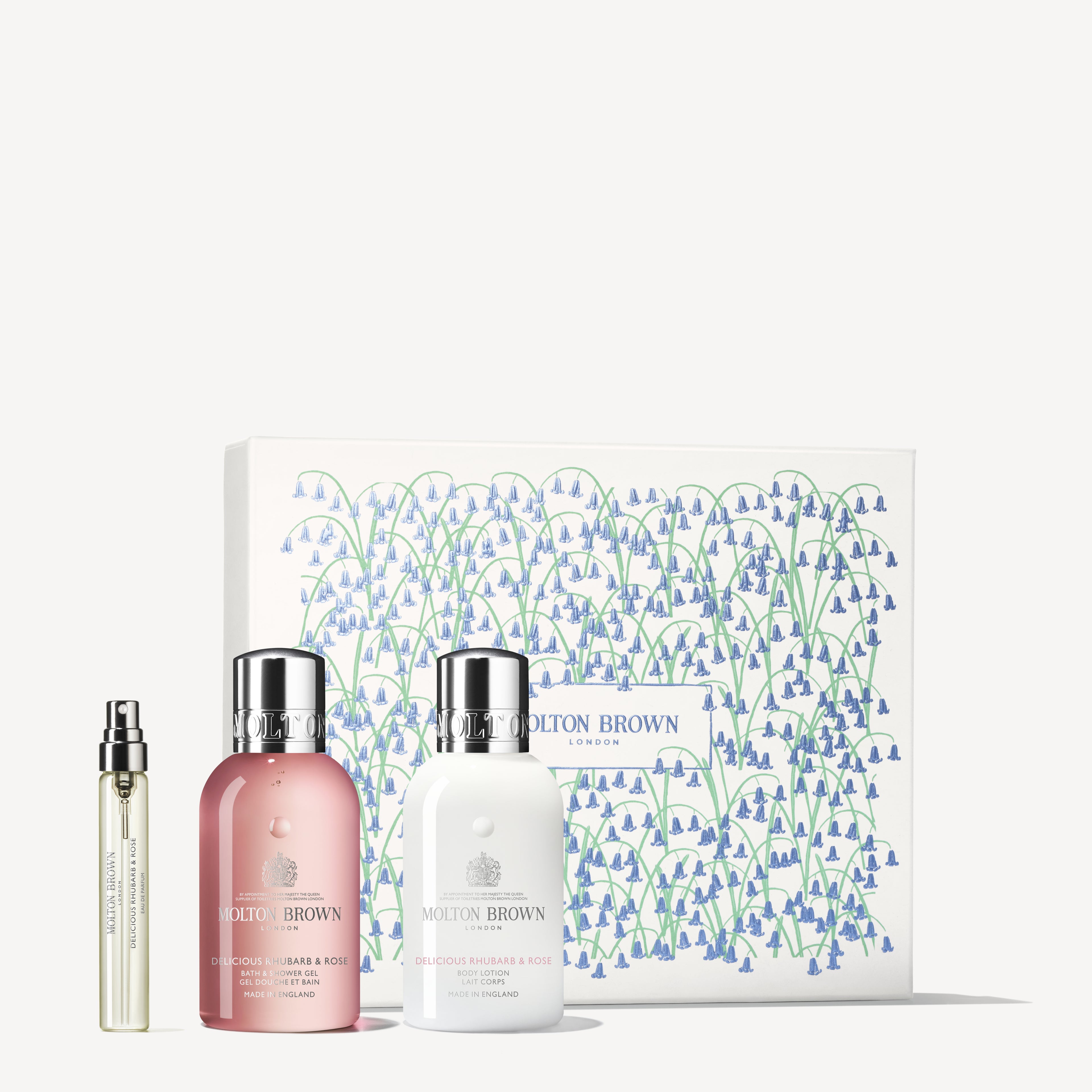 Delicious Rhubarb & Rose Travel Gift Set