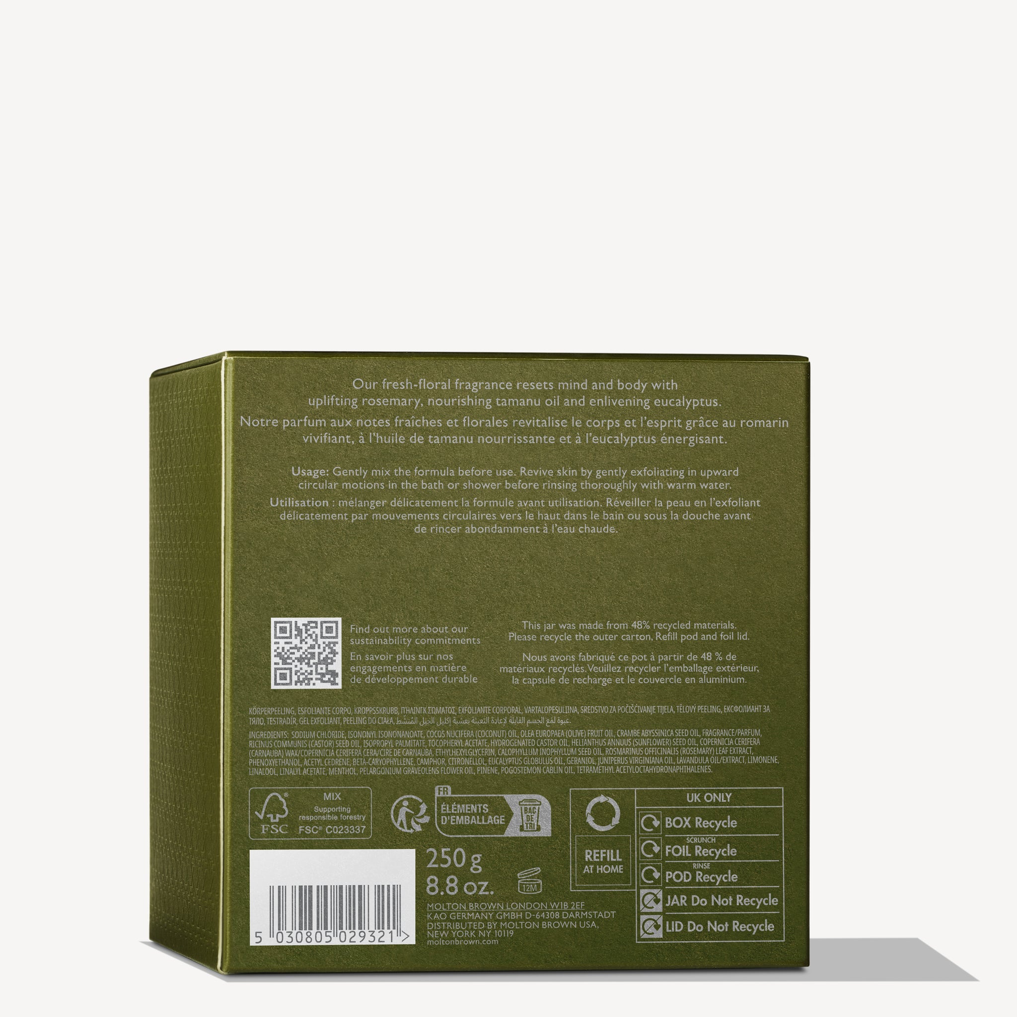 Reviving Rosemary peeling do ciała z wkładem refill 250 g